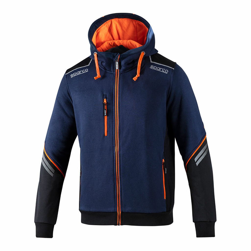 Men’s Hoodie Sparco Tech Ndis Navy Blue-0