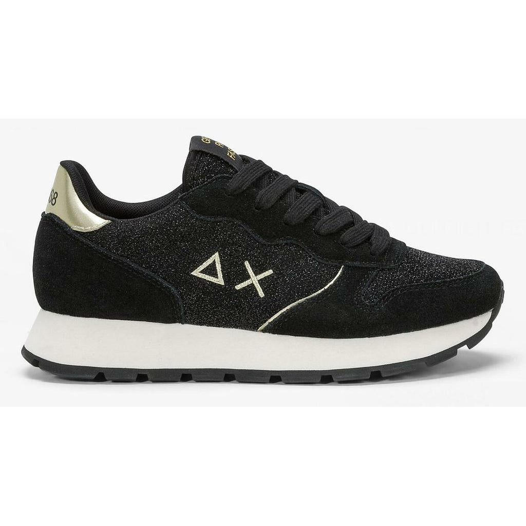 Women's casual trainers SUN68 ALLY GLITTER TEXTILE Z44204 11 Black-3