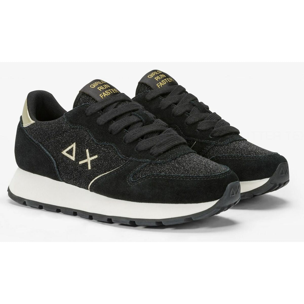 Women's casual trainers SUN68 ALLY GLITTER TEXTILE Z44204 11 Black-2