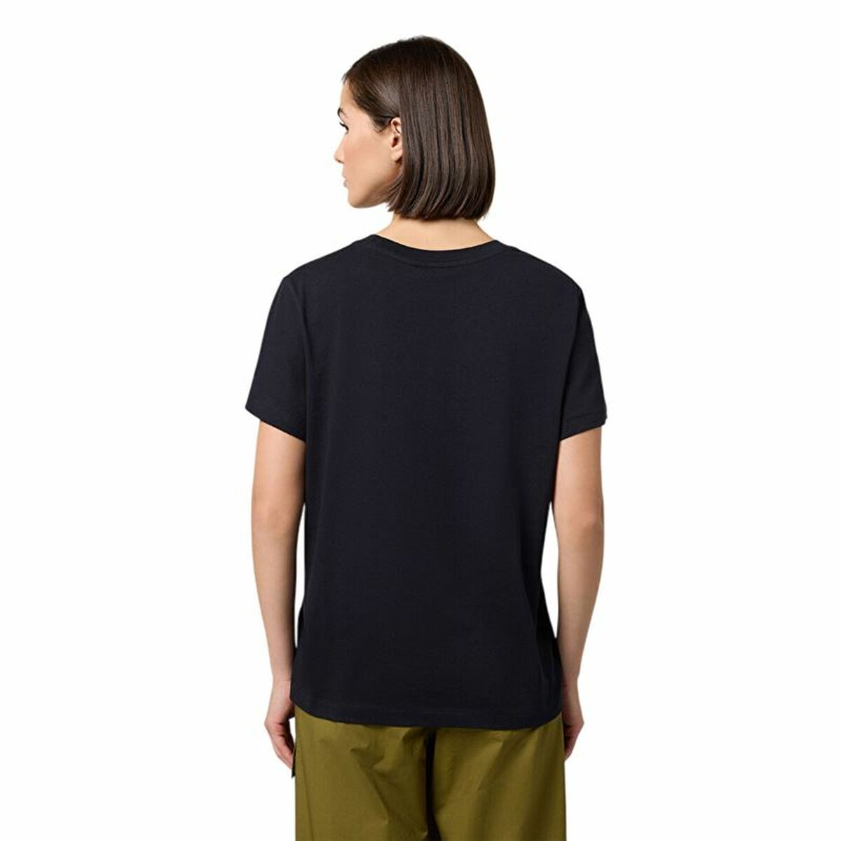 Women’s Short Sleeve T-Shirt Champion Champion Crewneck Black-3