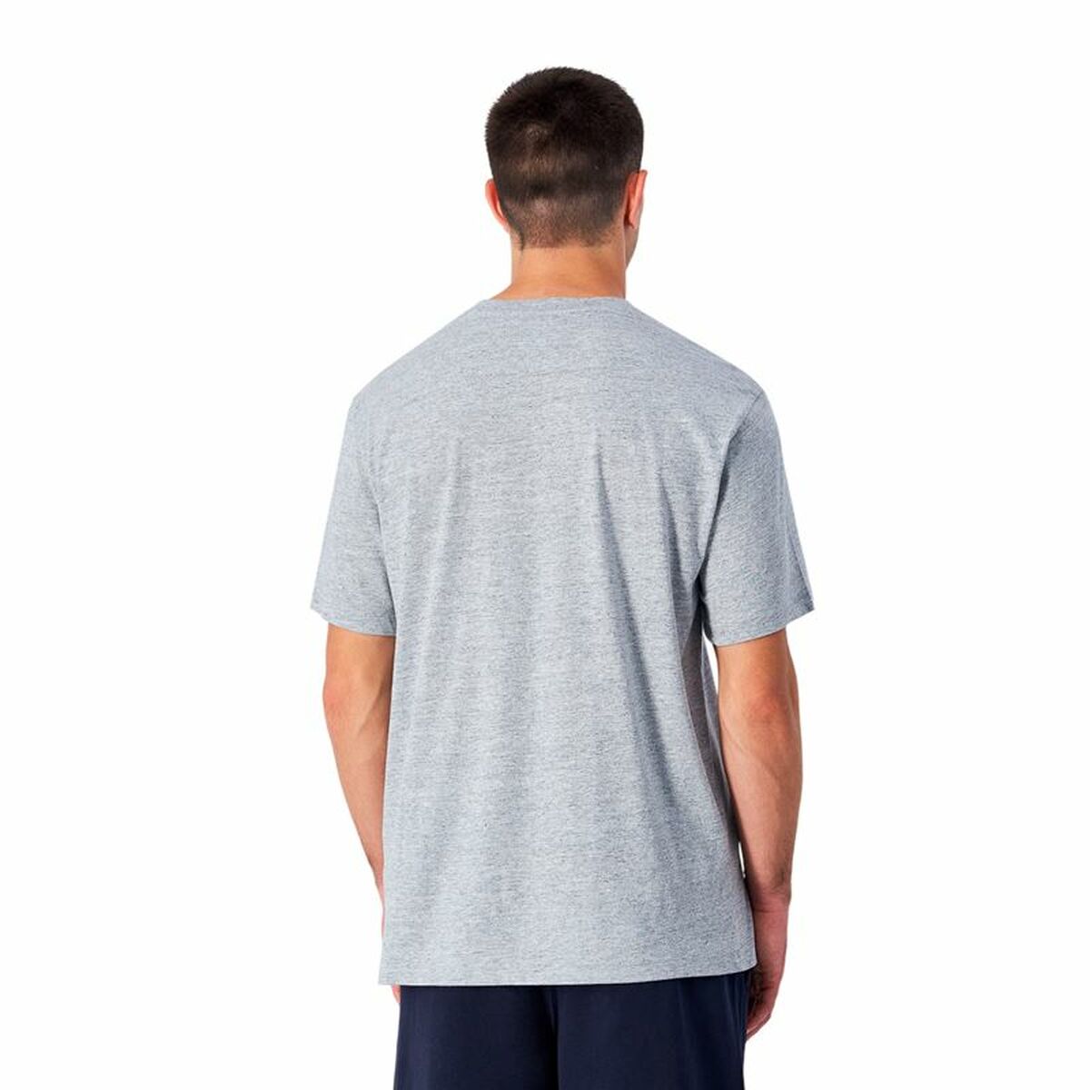 Men’s Short Sleeve T-Shirt Champion Crewneck Light grey-2
