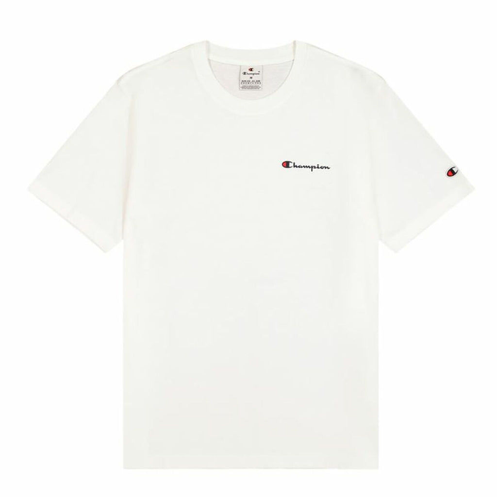 Men’s Short Sleeve T-Shirt Champion Crewneck White-0