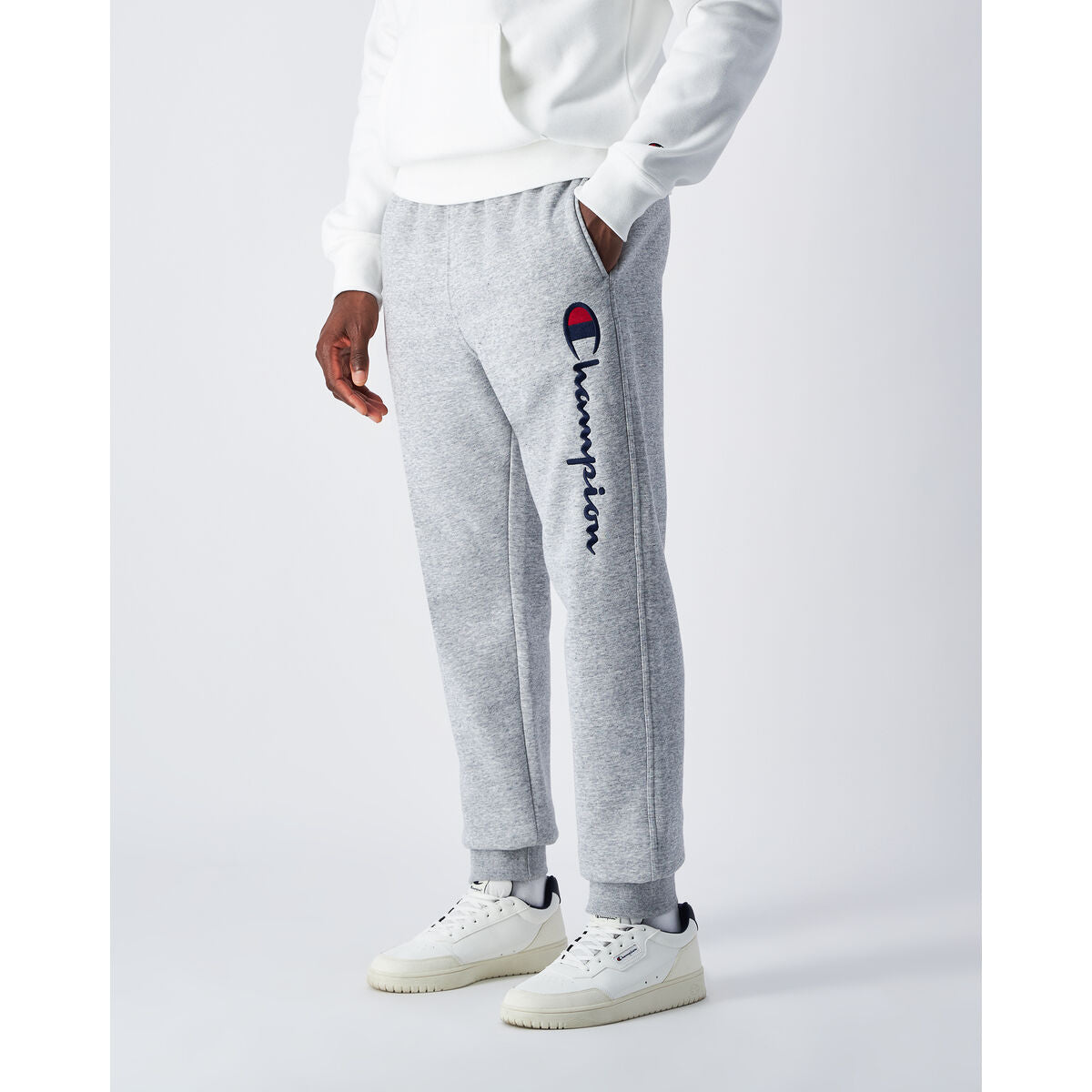 Trousers Champion RIB CUFF PANTS 220293 NOXM Grey-1