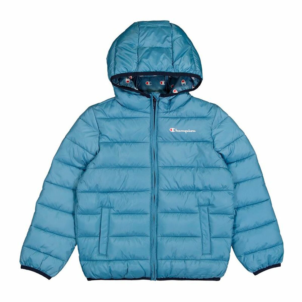 Men's Sports Jacket Champion Hooded Blue-0