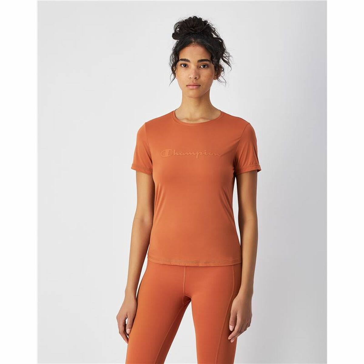 Women’s Short Sleeve T-Shirt Champion SS Orange-4