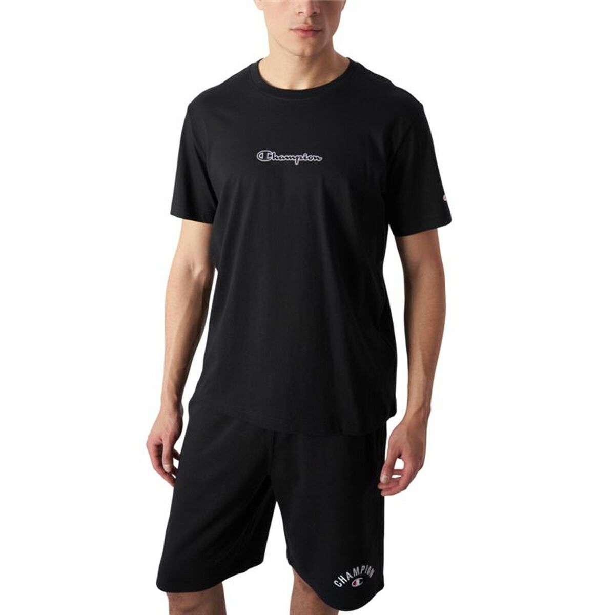 Men’s Short Sleeve T-Shirt Champion Champion SS Black-5