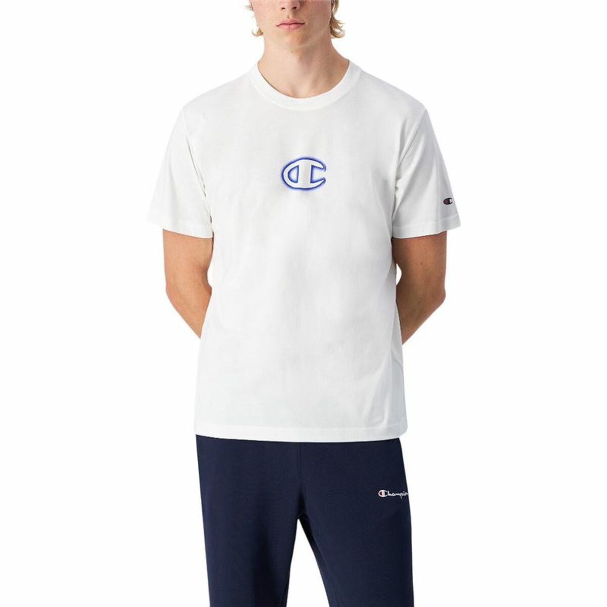 Men’s Short Sleeve T-Shirt Champion White-5