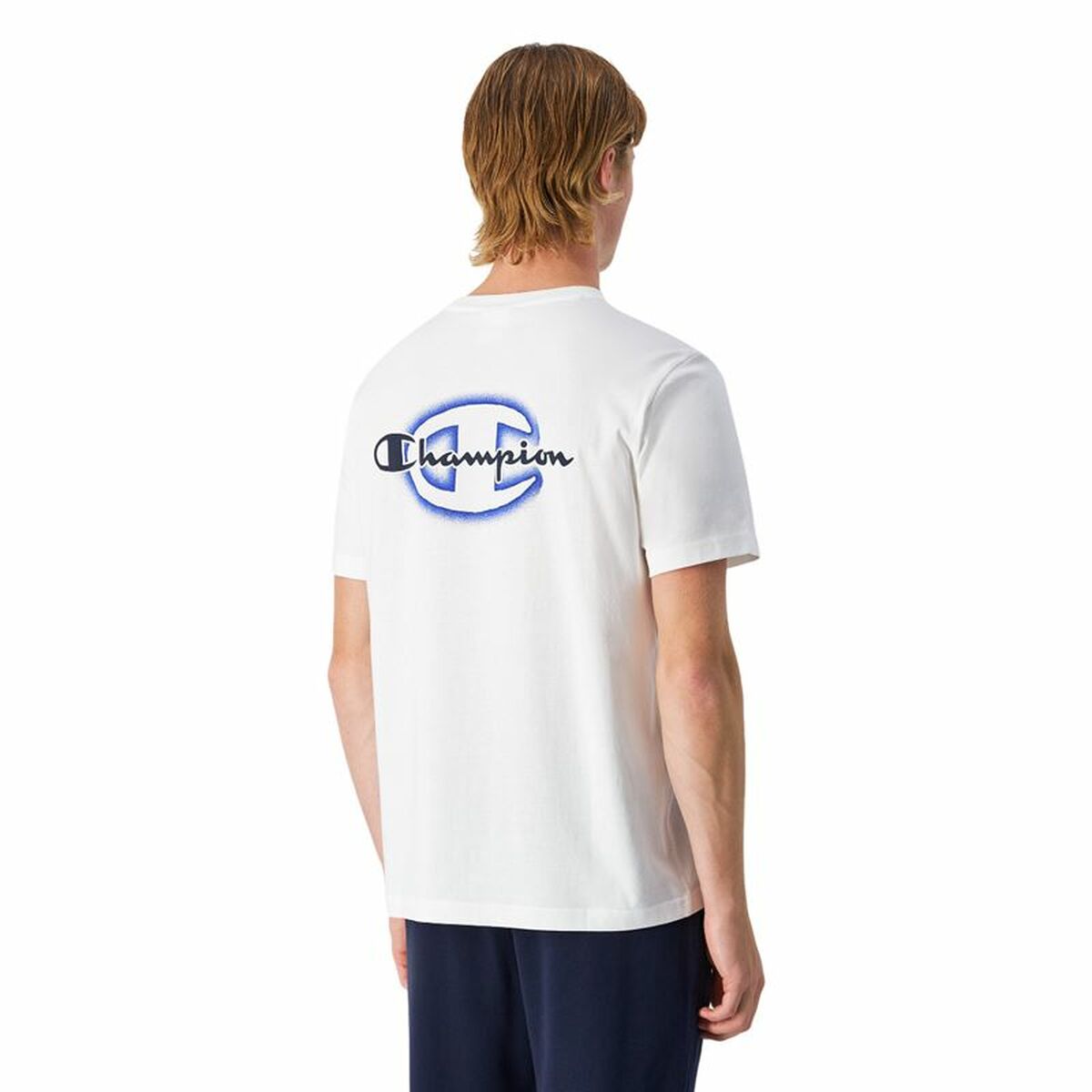 Men’s Short Sleeve T-Shirt Champion White-4