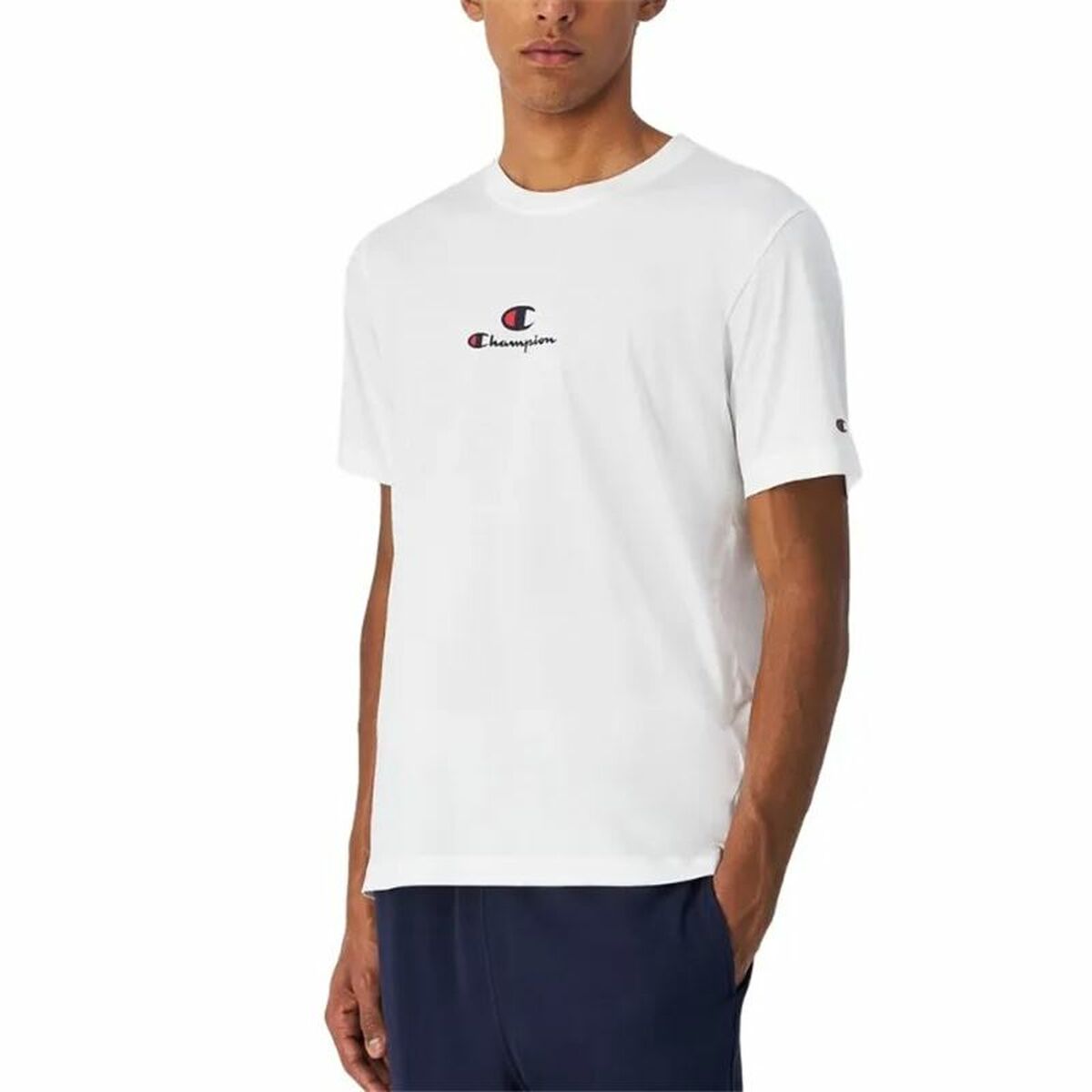 Men’s Short Sleeve T-Shirt Champion Champion SS White-0