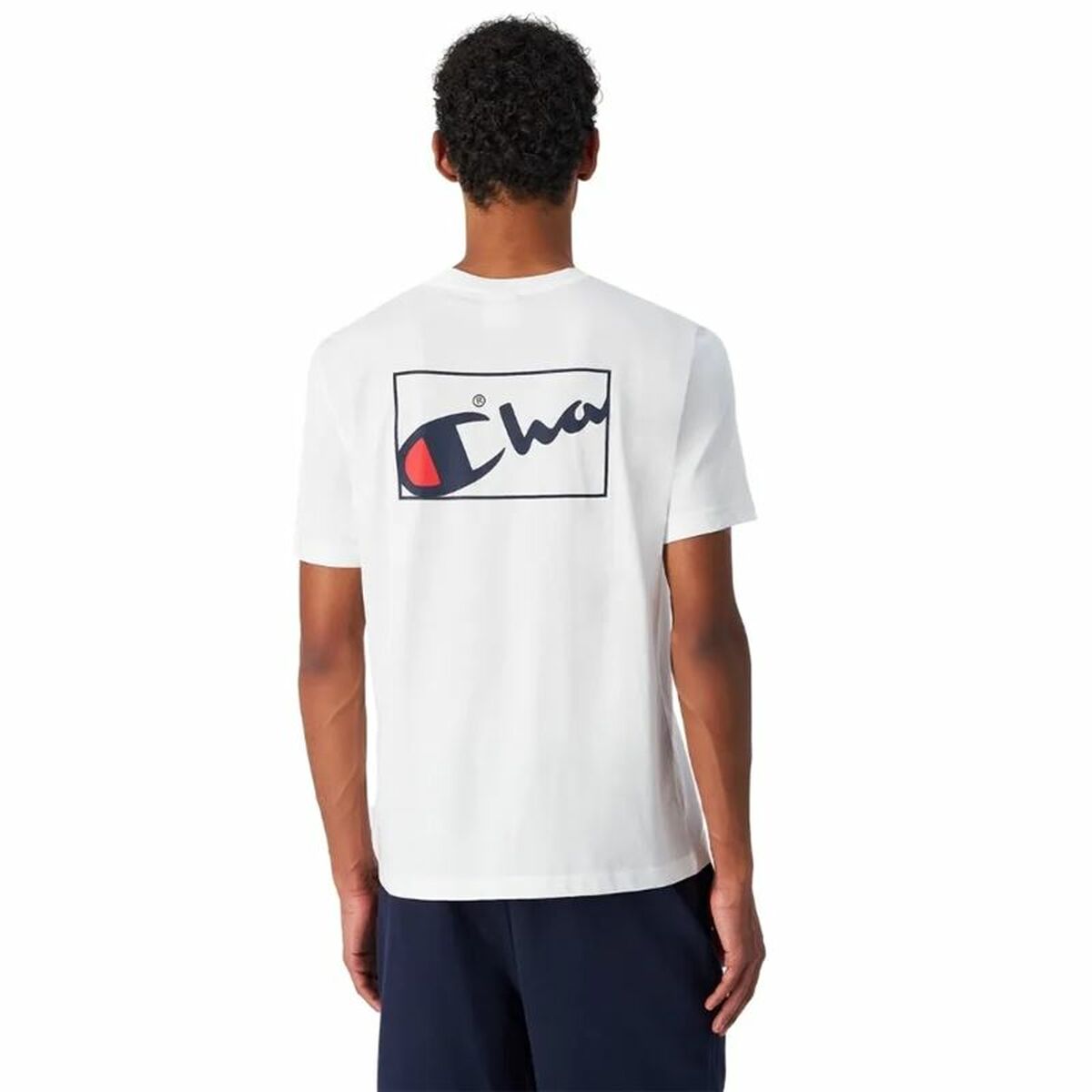Men’s Short Sleeve T-Shirt Champion Champion SS White-2