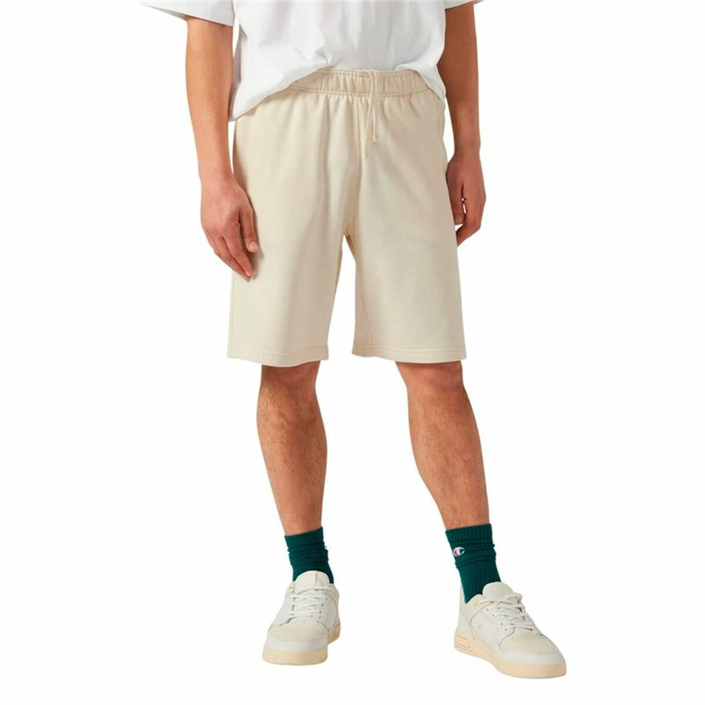 Men's Shorts Champion Long White Natural-3