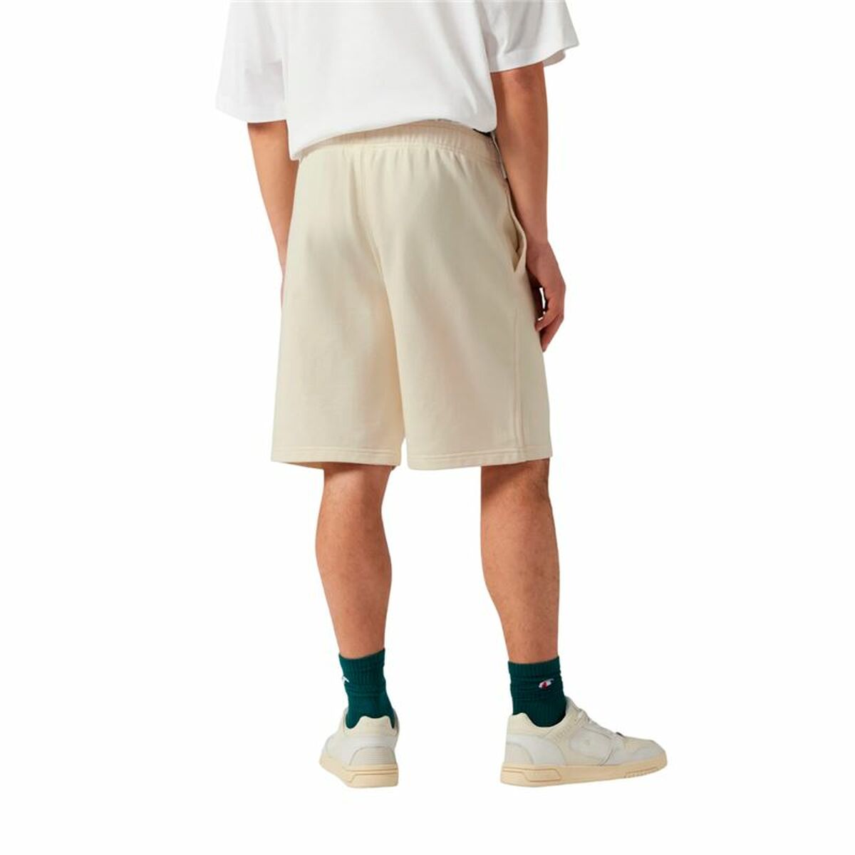 Men's Shorts Champion Long White Natural-2
