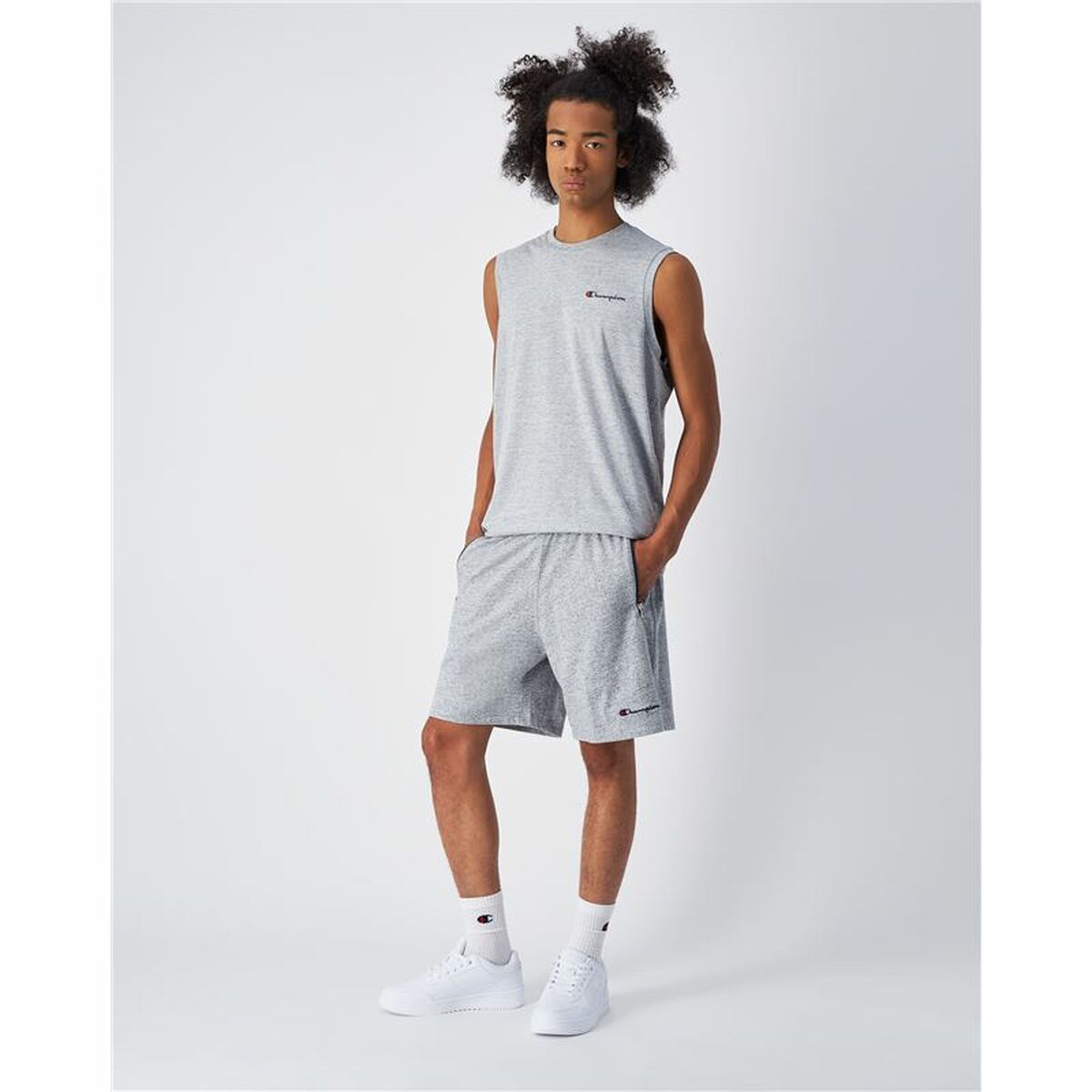Men's Shorts Champion Grey-2