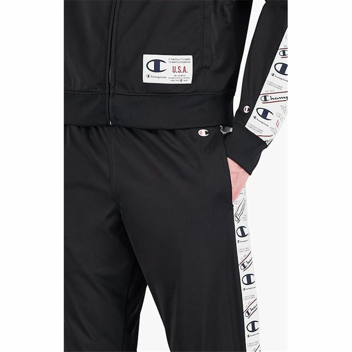 Trousers Champion Rib Cuff Black-1