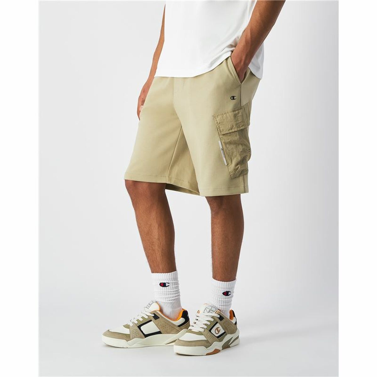 Men's Shorts Champion 220832-MS093 Beige (L)-5