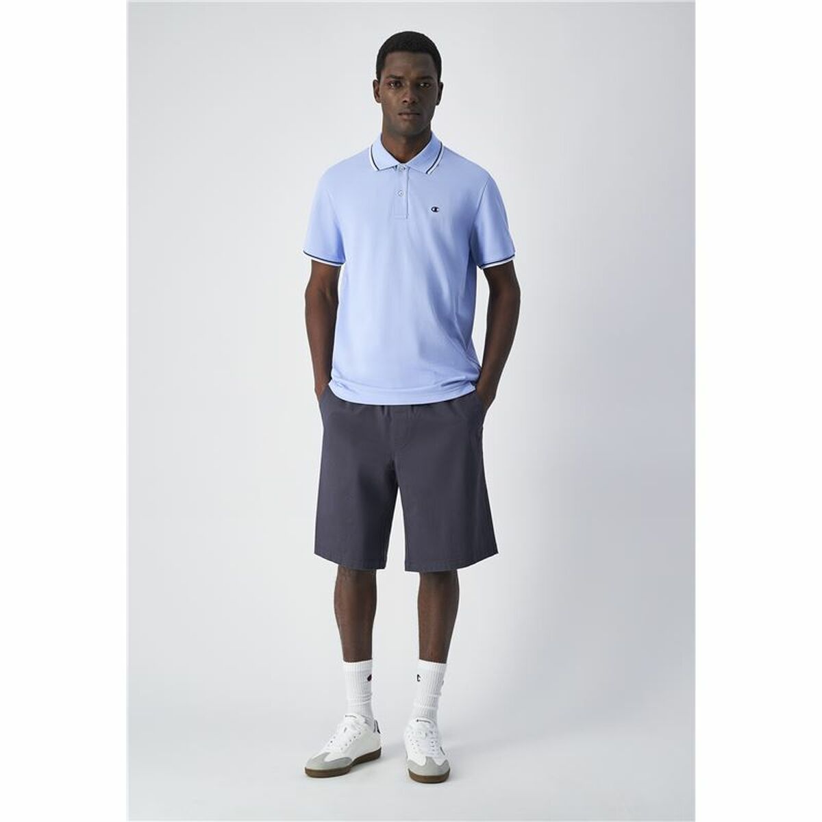 Men’s Short Sleeve Polo Shirt Champion Violet-2