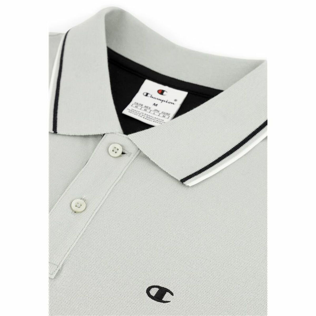 Men’s Short Sleeve Polo Shirt Champion White-5