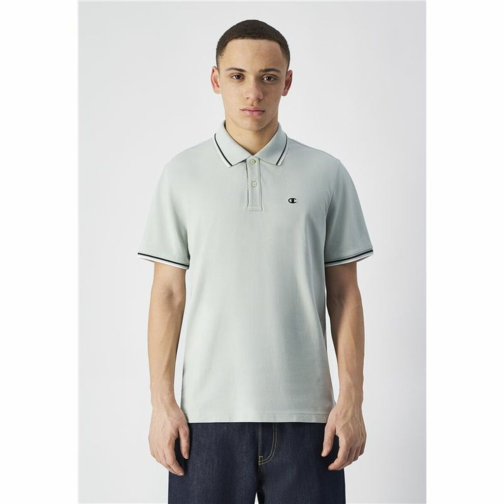 Men’s Short Sleeve Polo Shirt Champion White-4
