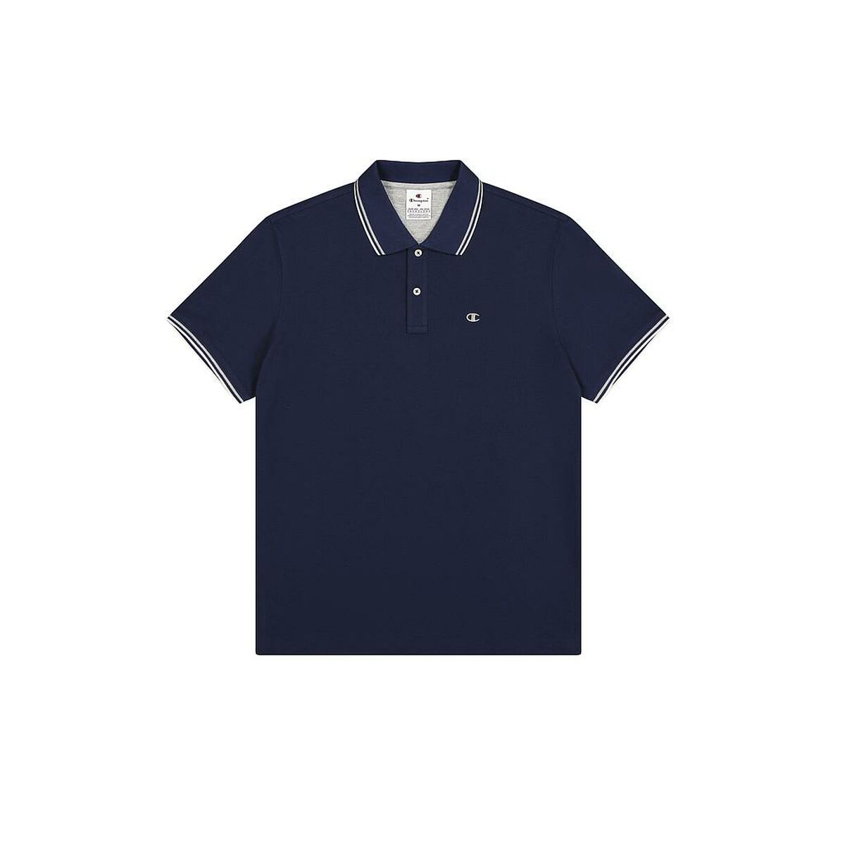 Men’s Short Sleeve Polo Shirt Champion CHAMPION POLO 220897 NNY Navy Blue-0