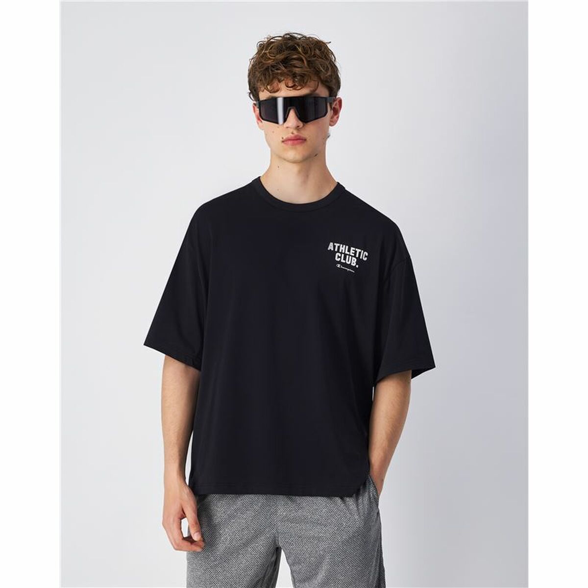 Men’s Short Sleeve T-Shirt Champion SS Black-4