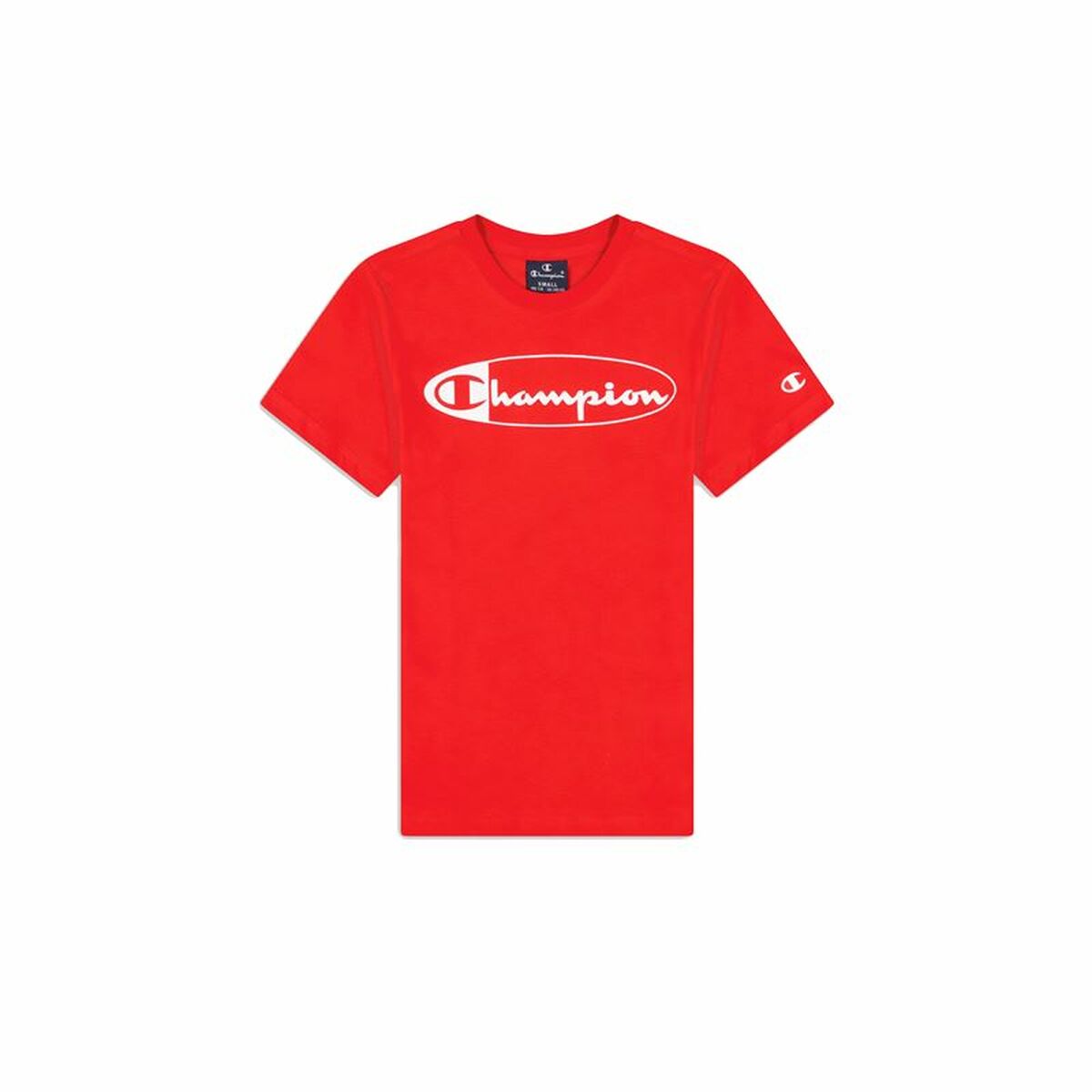 Children’s Short Sleeve T-Shirt Champion Crewneck  Red-0