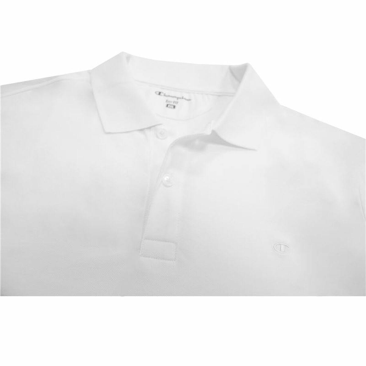 Men’s Short Sleeve Polo Shirt Champion Sportswear White-2