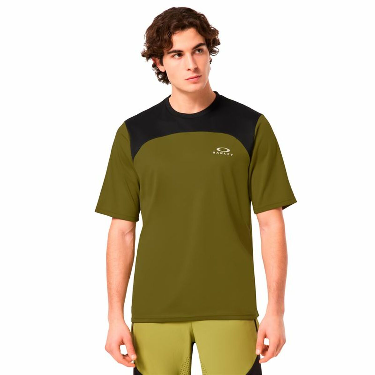Men’s Short Sleeve T-Shirt Oakley Free Ride SS Green Olive-3