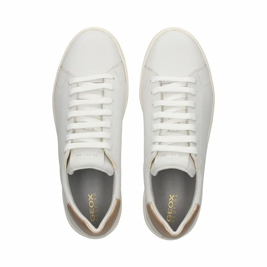 Women's casual trainers Geox Spherica Ecub-1 White-2