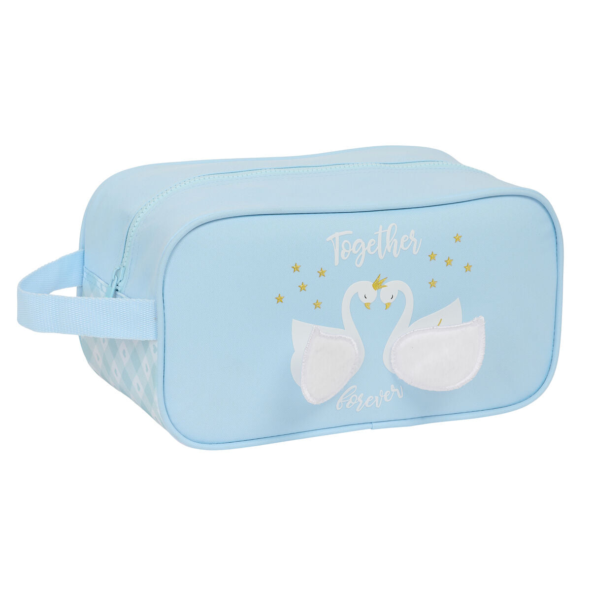 Travel Slipper Holder Glow Lab Cisnes Light Blue 29 x 15 x 14 cm-0