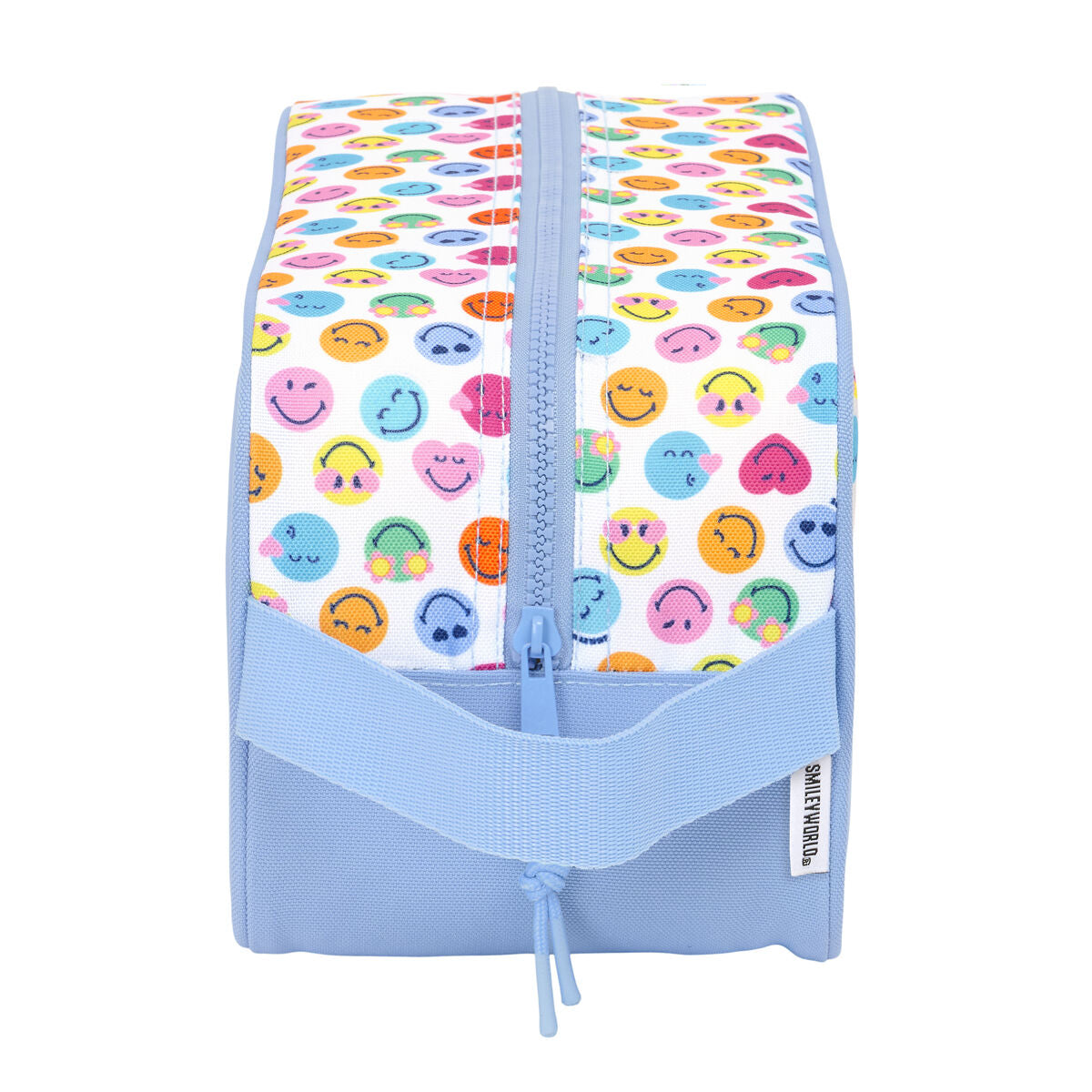Travel Slipper Holder Smiley Joyful Multicolour Light Blue 29 x 15 x 14 cm-1