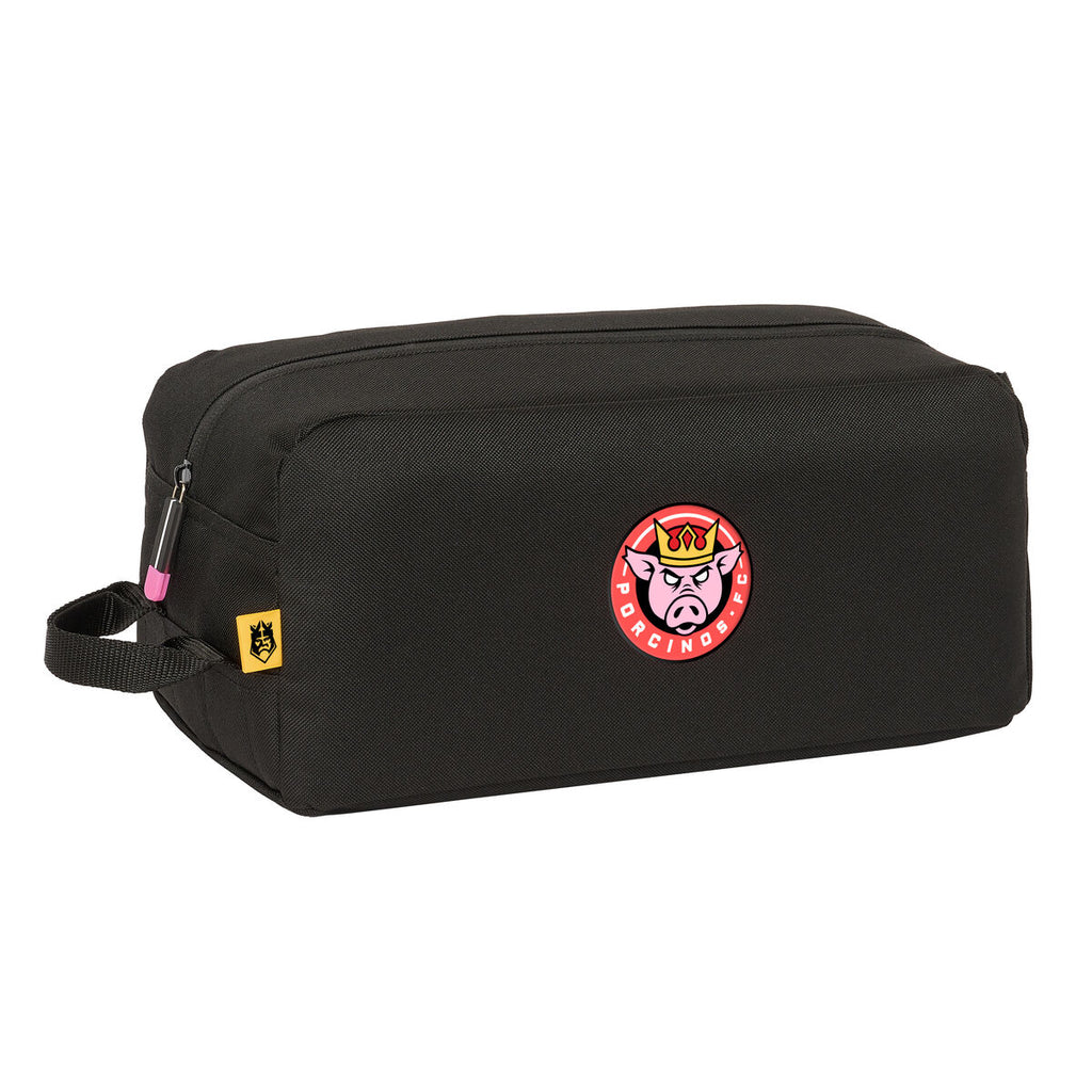 Travel Slipper Holder Kings League Porcinos Black 34 x 15 x 18 cm-0