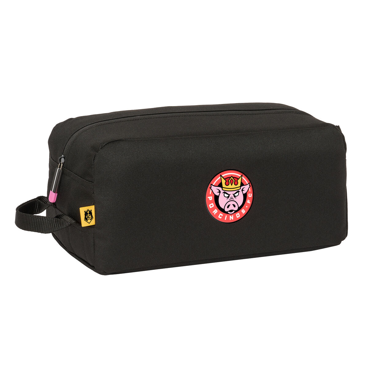 Travel Slipper Holder Kings League Porcinos Black 34 x 15 x 18 cm-0