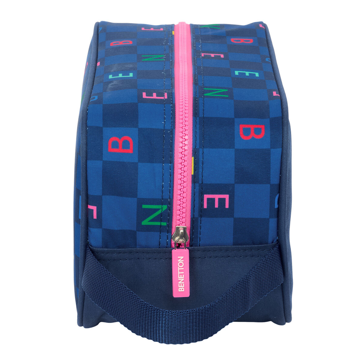Travel Slipper Holder Benetton Damero Navy Blue 29 x 15 x 14 cm-2