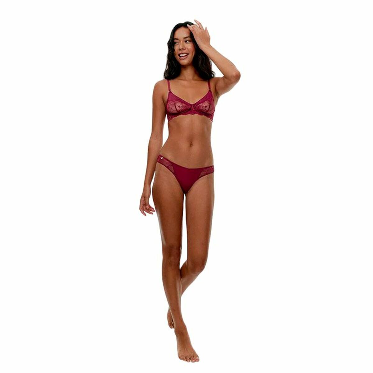 Panties Black Limba Caudel  Maroon-3