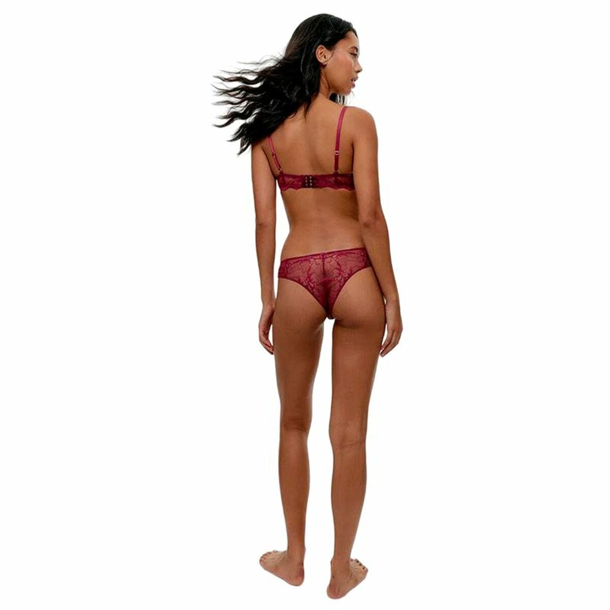Panties Black Limba Caudel  Maroon-2