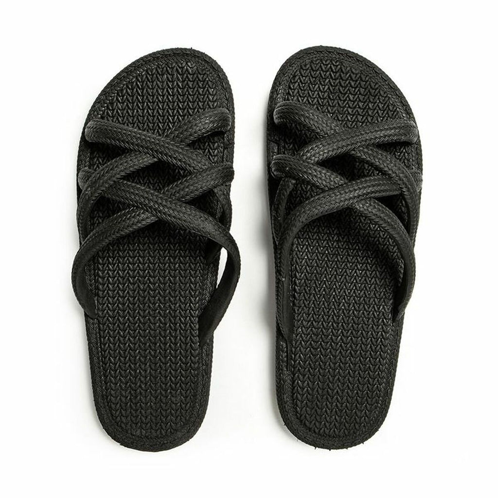 Women's Flip Flops Brasileras Mersin Black-3
