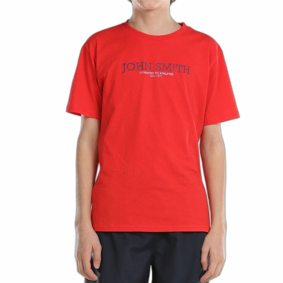 Children’s Short Sleeve T-Shirt John Smith Efebo  Red-0