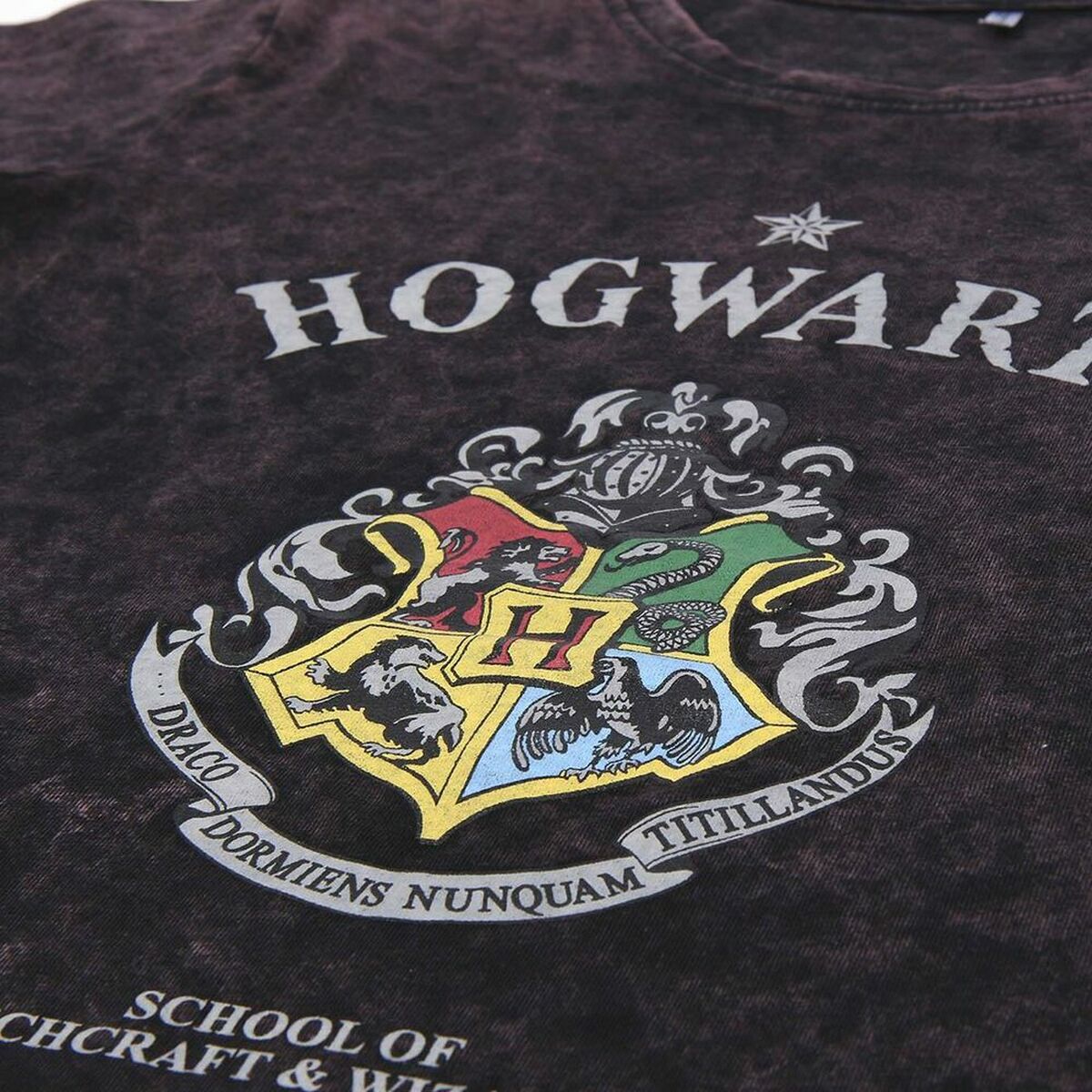 Women’s Short Sleeve T-Shirt Harry Potter Grey Dark grey-1
