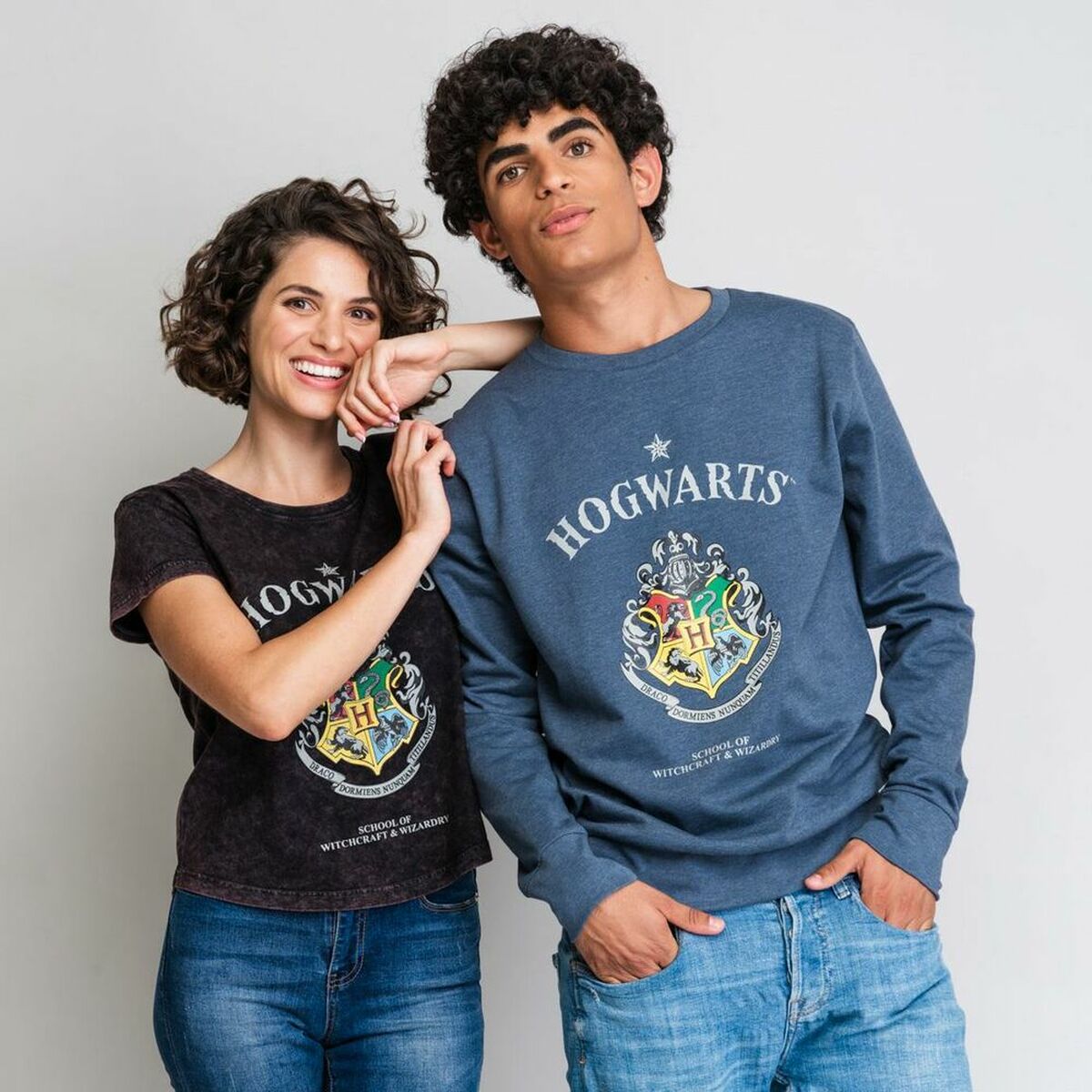 Women’s Short Sleeve T-Shirt Harry Potter Grey Dark grey-7
