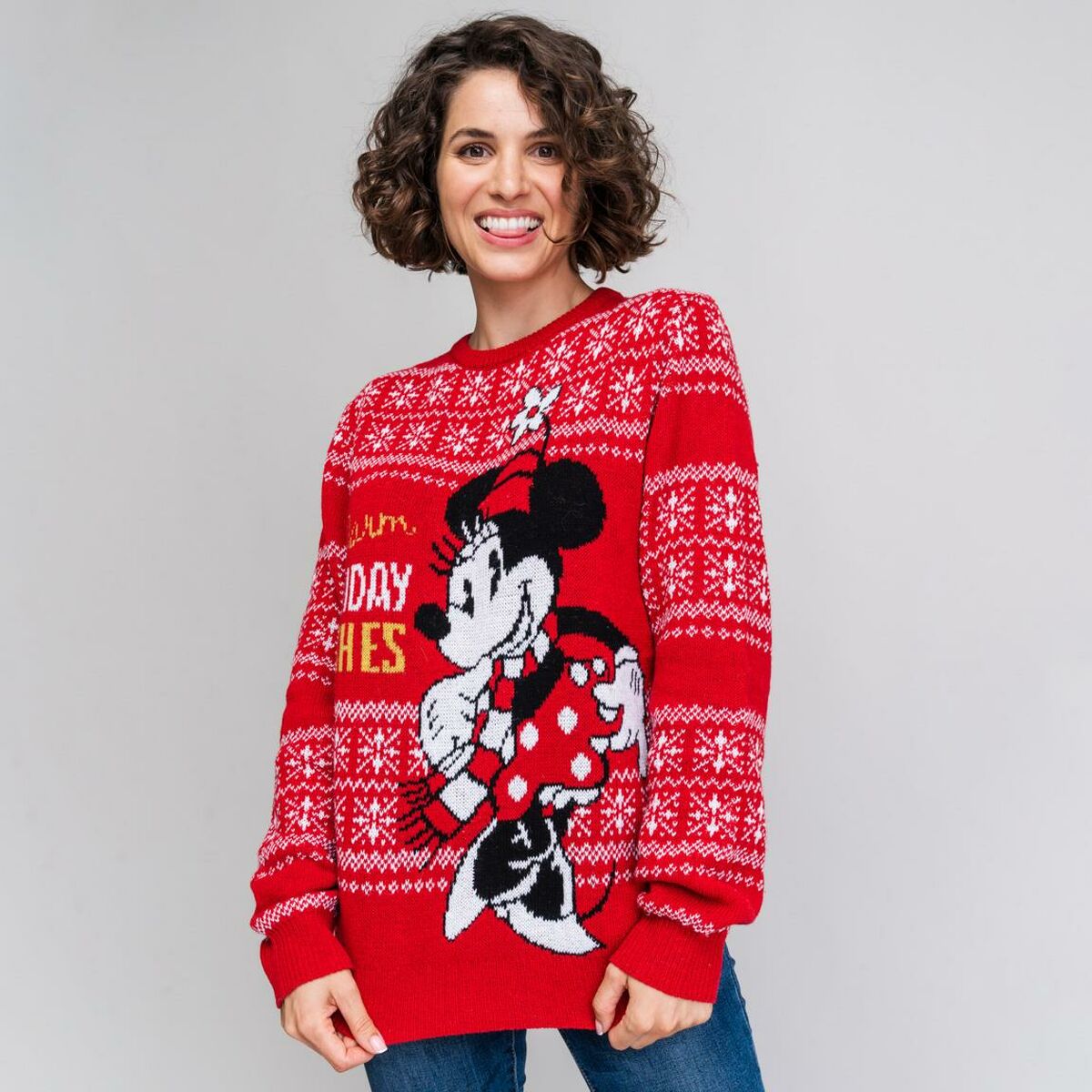 Women’s Jumper Minnie Mouse Red-6