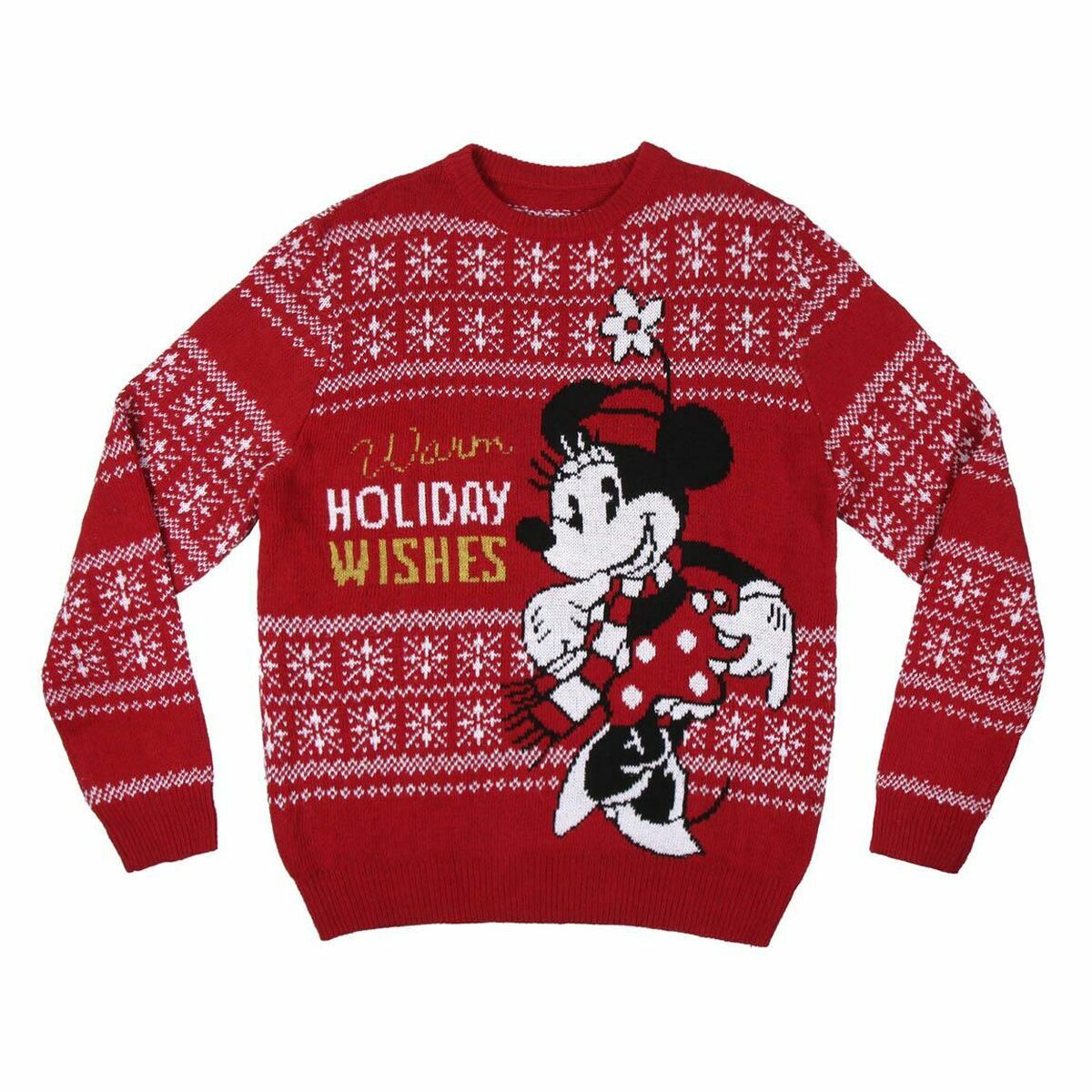 Women’s Jumper Minnie Mouse Red-0