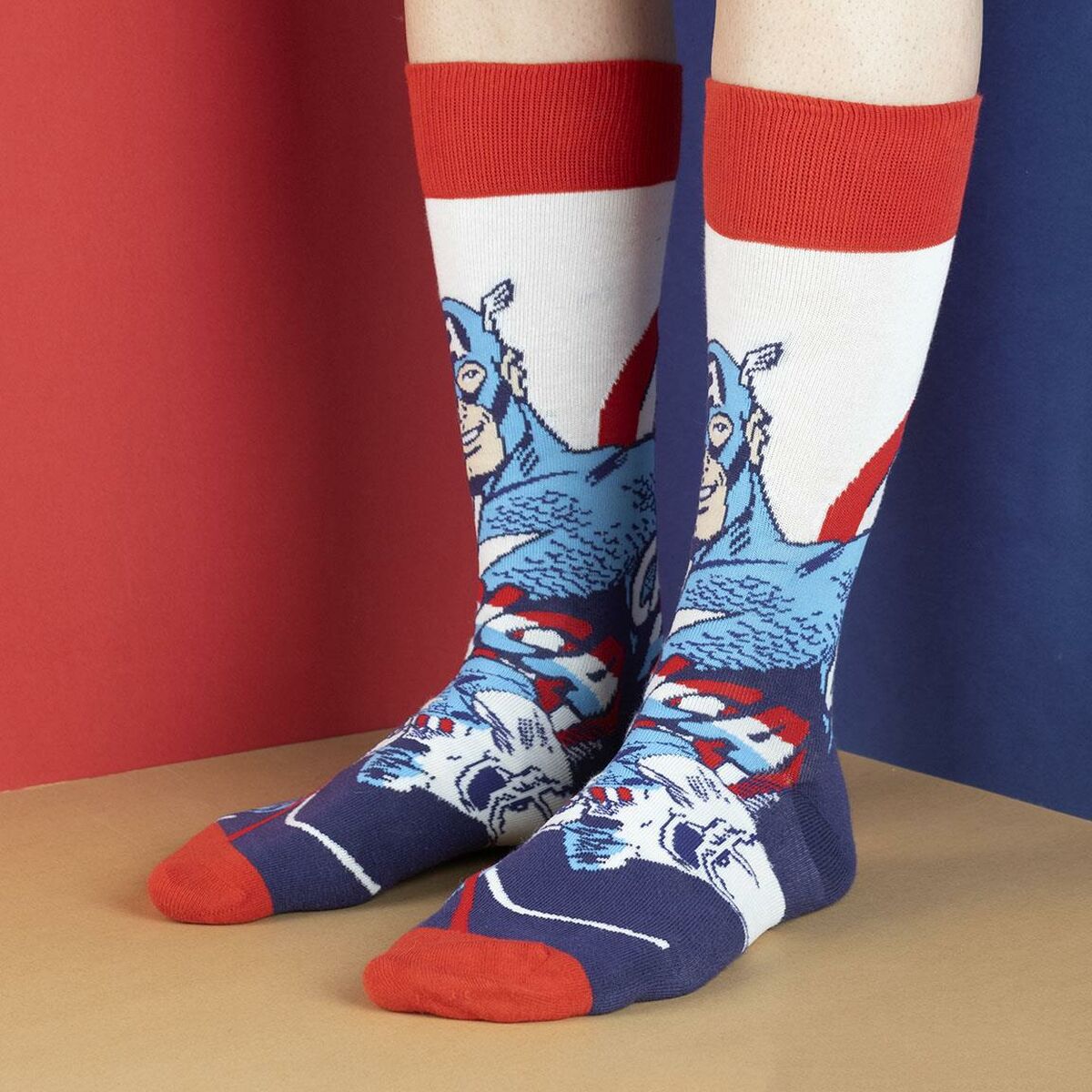 Socks Marvel White-1