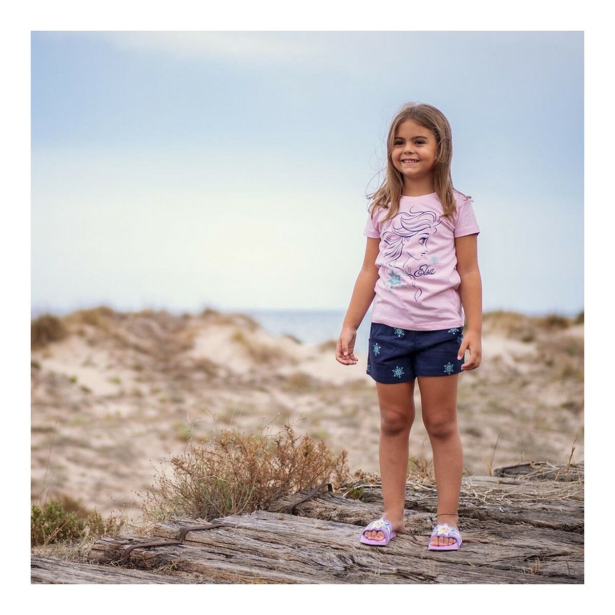 Flip Flops for Children Frozen Lilac-3