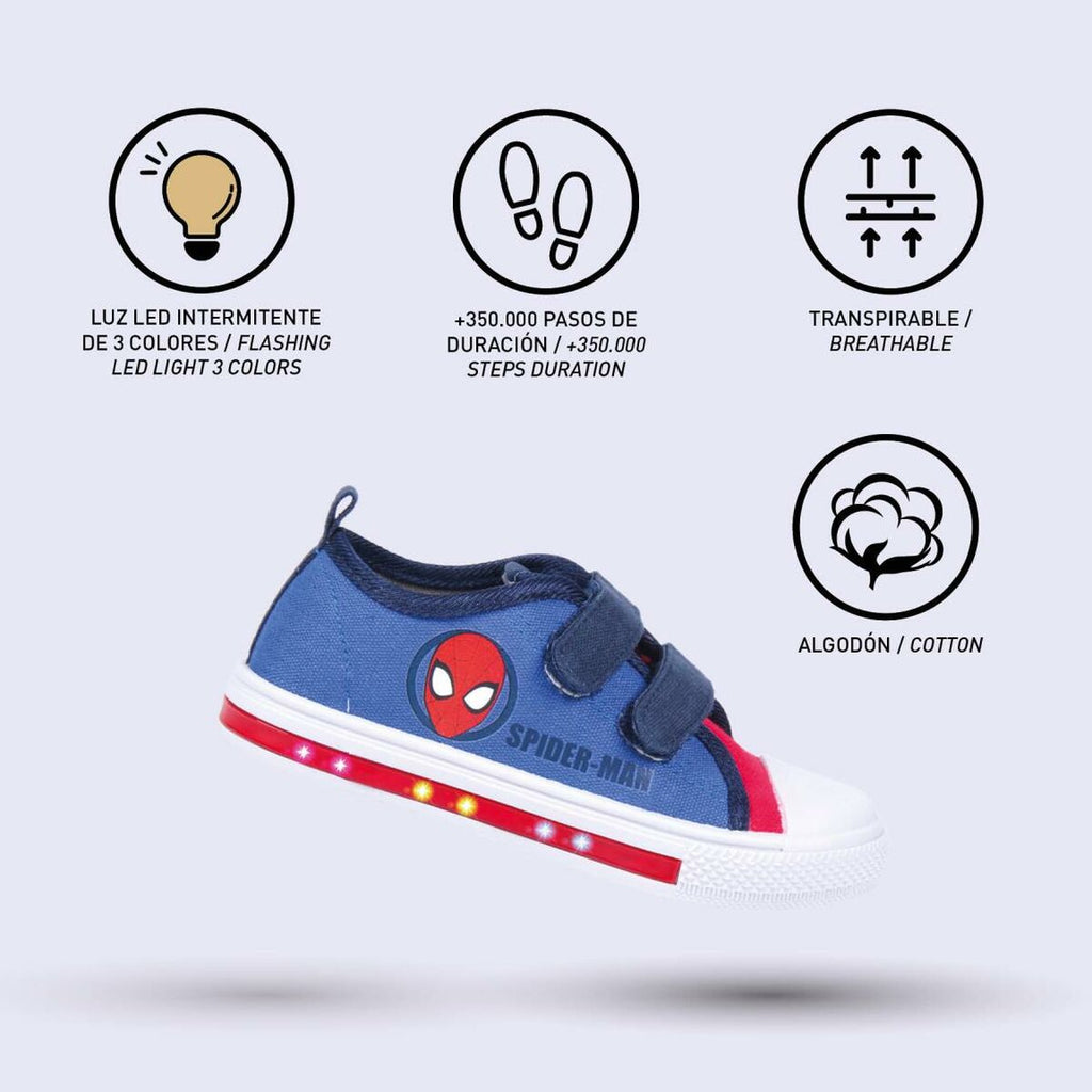 Children’s Casual Trainers Spider-Man Lights Blue-5