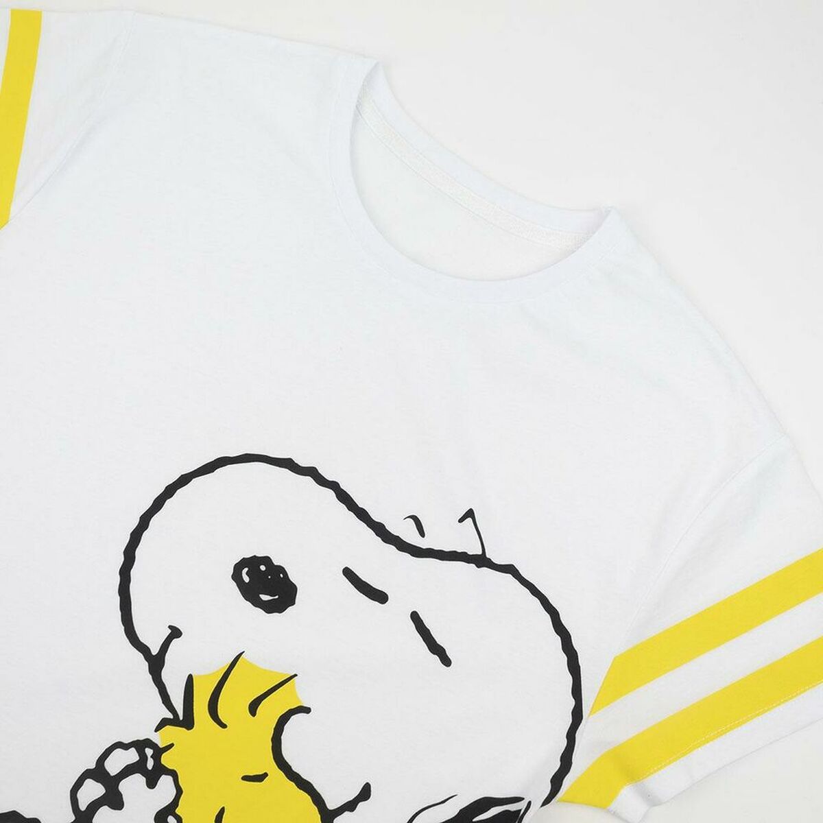 Women’s Short Sleeve T-Shirt Snoopy White-1