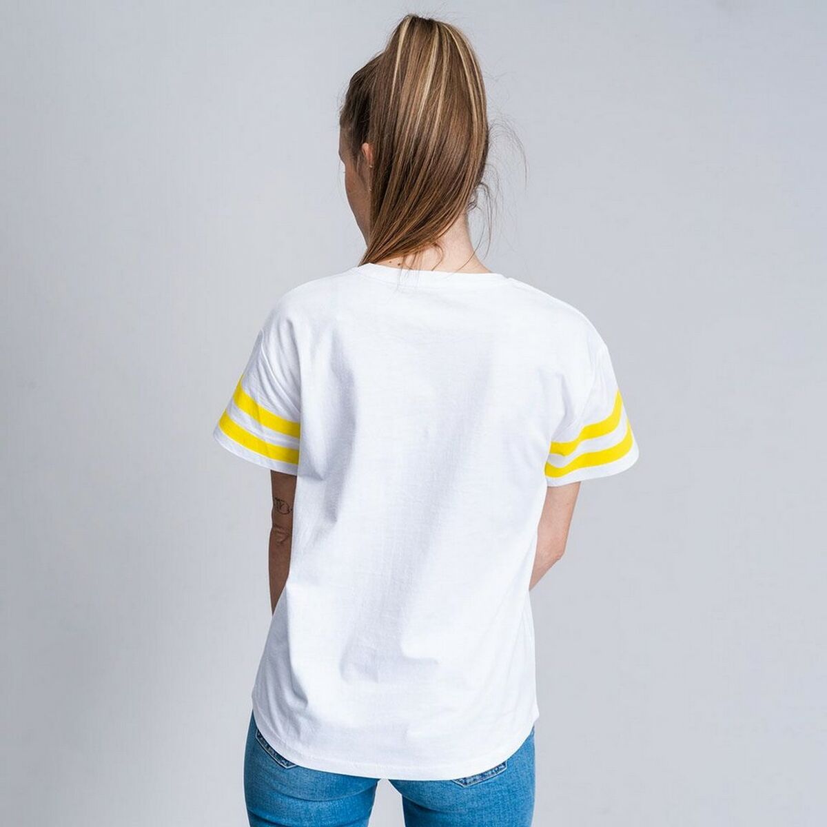 Women’s Short Sleeve T-Shirt Snoopy White-3