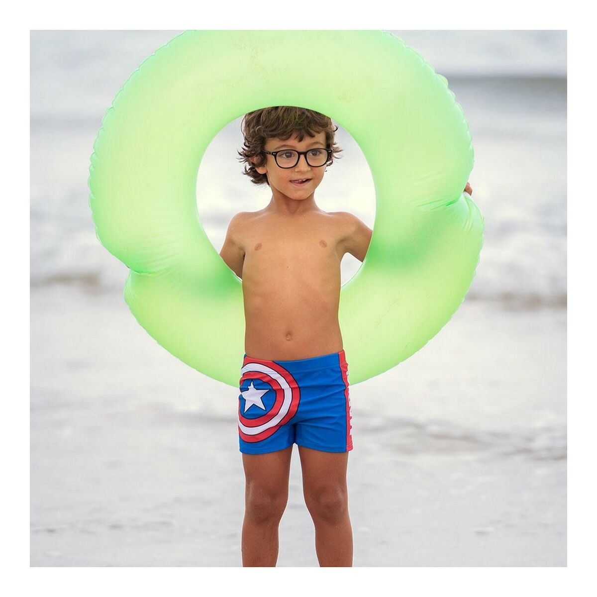Boys Swim Shorts The Avengers Blue-3