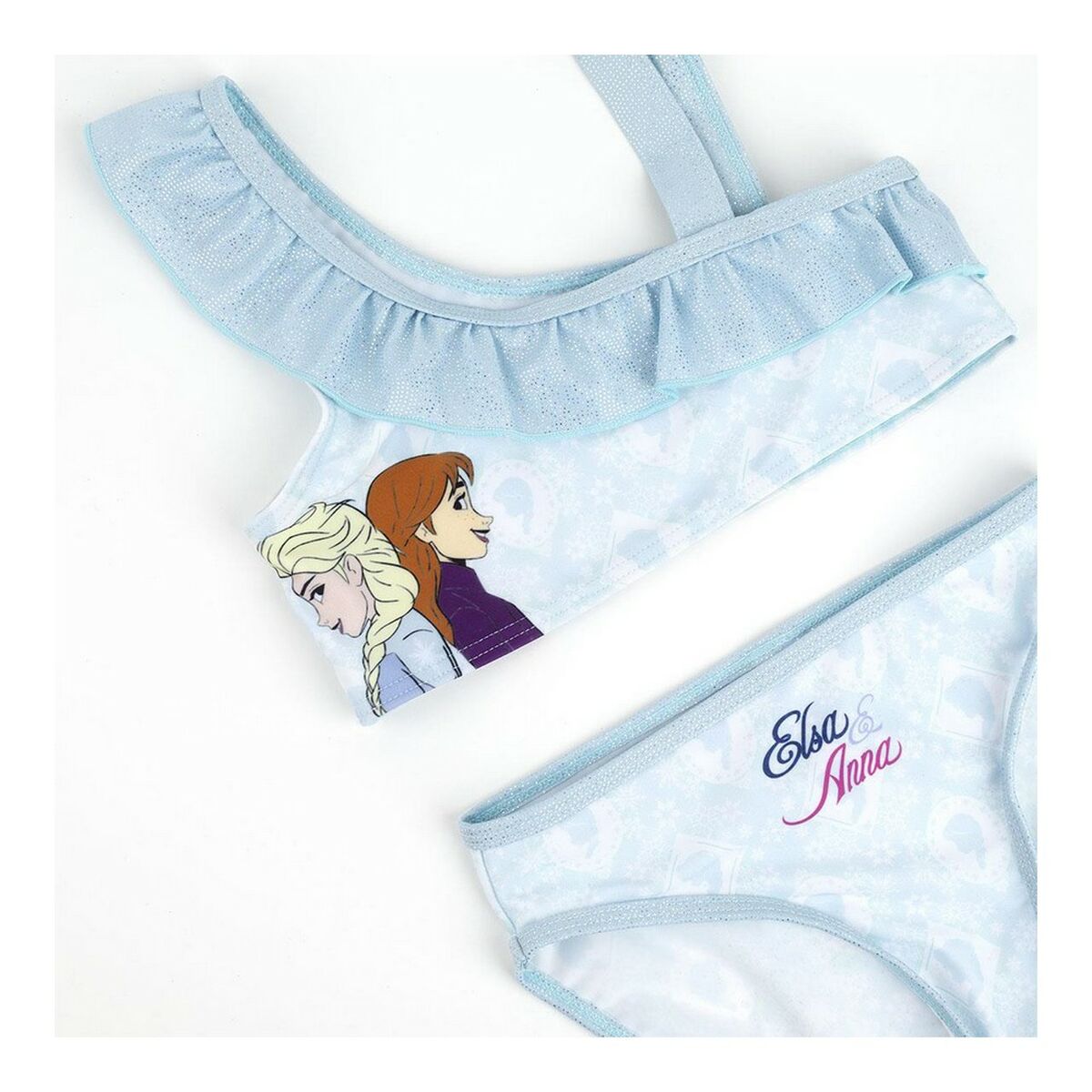 Bikini Bottoms For Girls Frozen Blue Light Blue-5