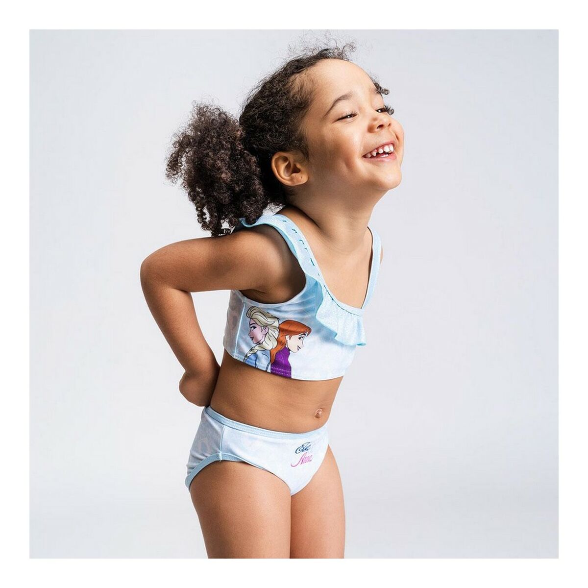 Bikini Bottoms For Girls Frozen Blue Light Blue-2
