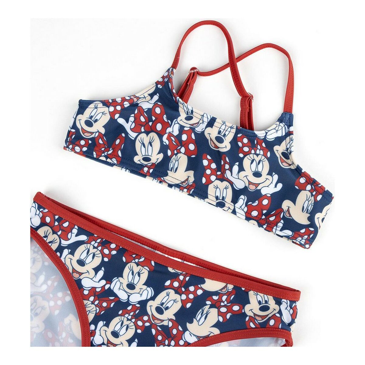 Bikini Bottoms For Girls Minnie Mouse Red-1